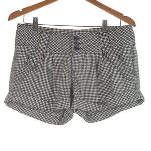 1st Kiss Juniors Shorts Black & White Houndstooth First Kiss Size 7 EUC